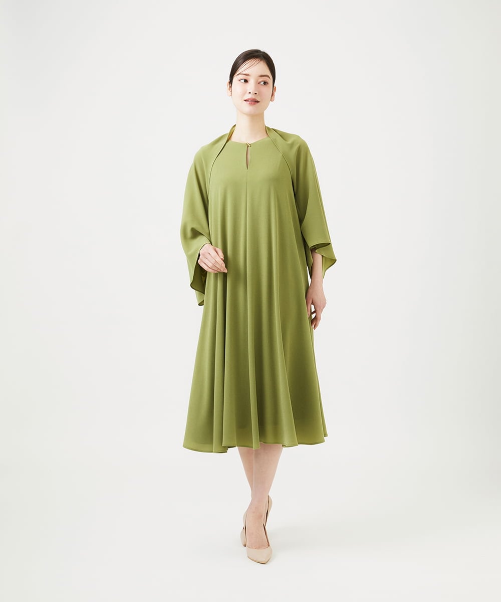 GDBGD02230 Sybilla(シビラ) ストールデザインボレロ グリーン