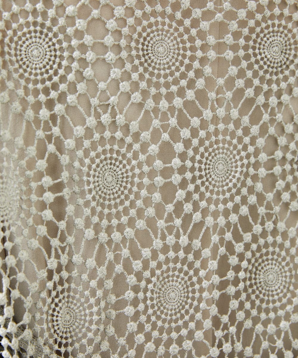 GDBGD05430 Sybilla(シビラ) サークルラメレースボレロ ダークシルバー