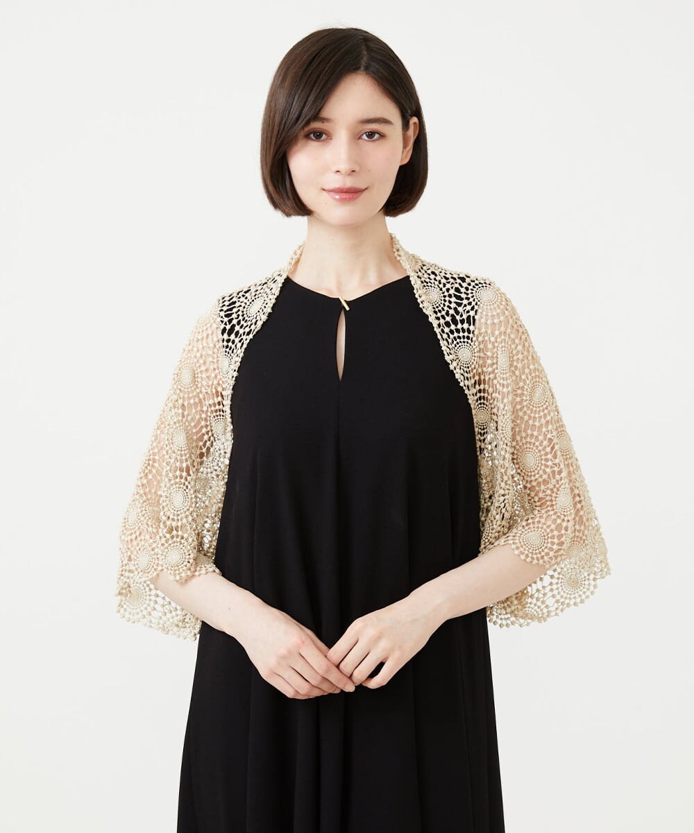 GDBGF05430 Sybilla(シビラ) サークルラメレースボレロ ゴールド