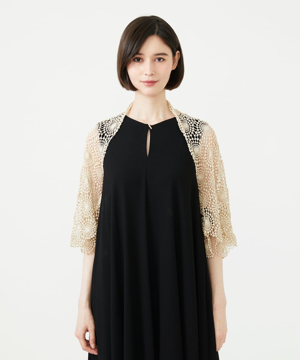 GDBGF05430 Sybilla(シビラ) サークルラメレースボレロ ゴールド