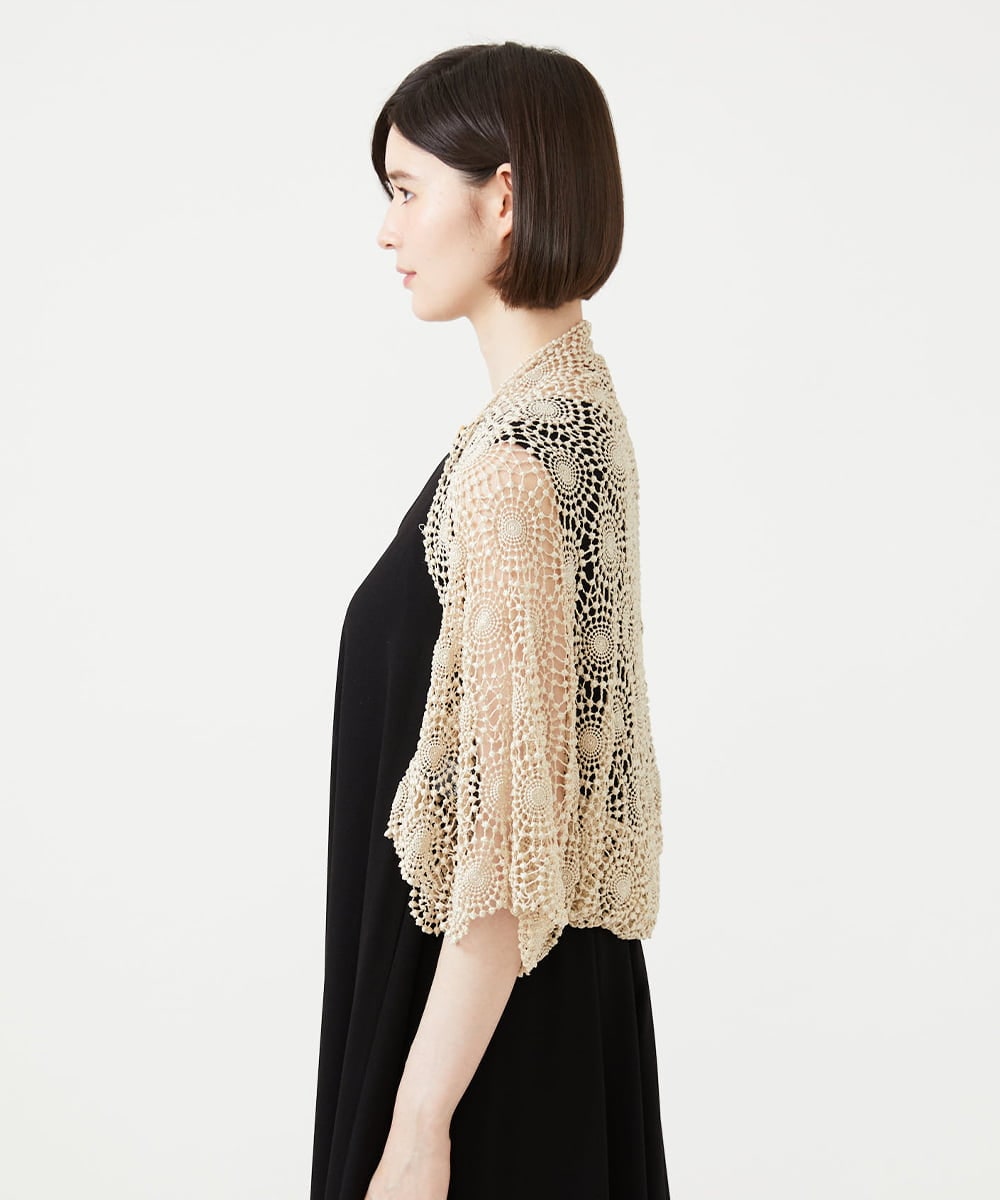 GDBGF05430 Sybilla(シビラ) サークルラメレースボレロ ゴールド