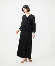 GDBGF21500 Sybilla(シビラ) パイピングフォルムブラウス ブラック