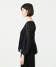 GDBGF21500 Sybilla(シビラ) パイピングフォルムブラウス ブラック