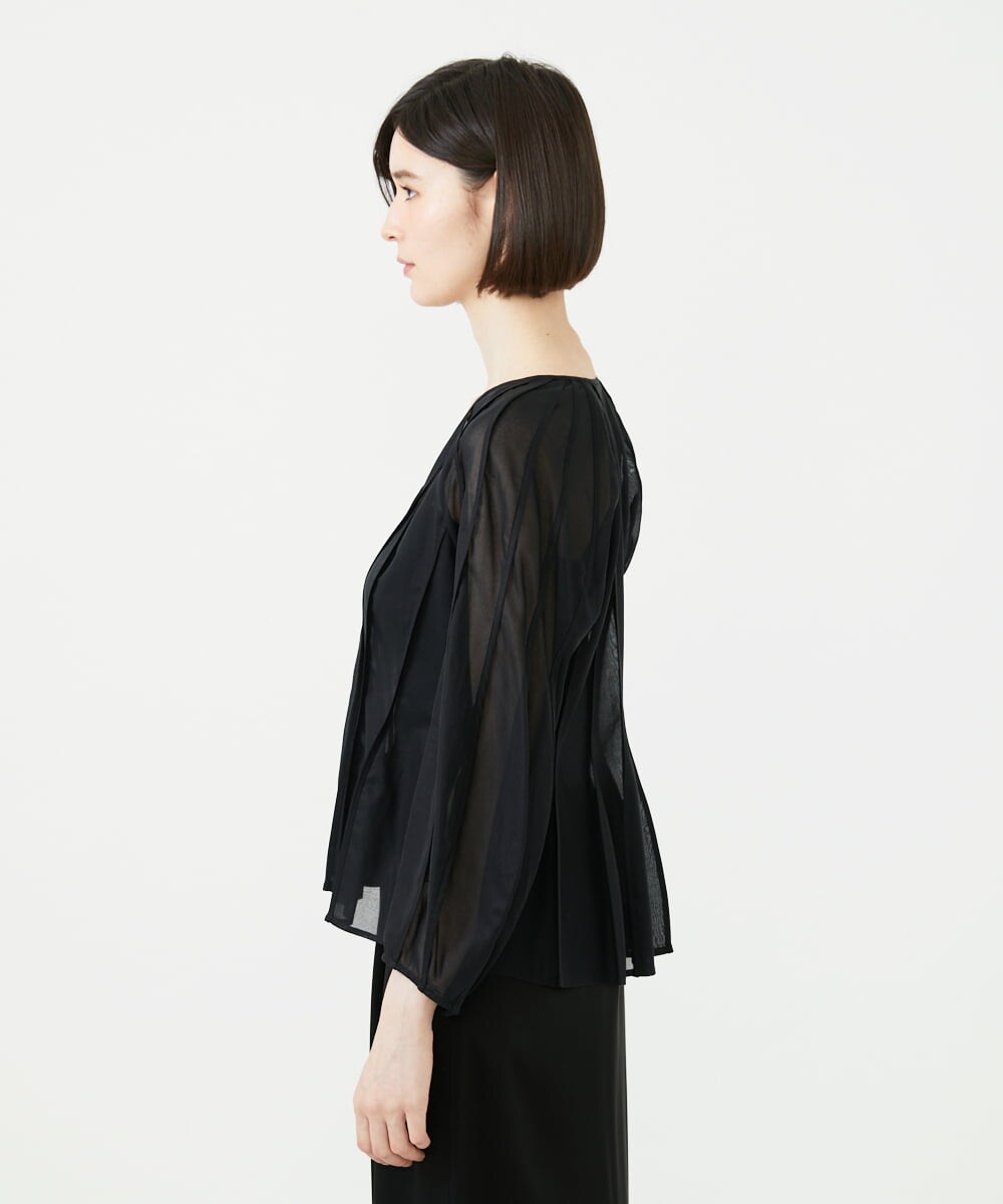 GDBGF21500 Sybilla(シビラ) パイピングフォルムブラウス ブラック