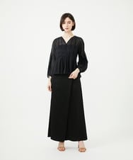 GDBGF21500 Sybilla(シビラ) パイピングフォルムブラウス ブラック