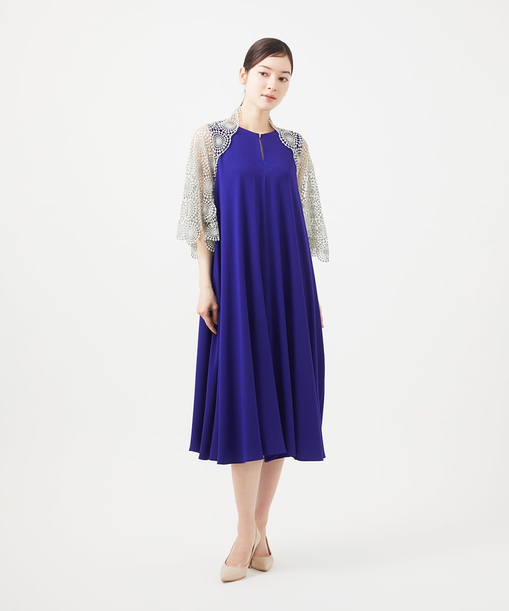 GDBHB05430 Sybilla(シビラ) サークルラメレースボレロ  ダークシルバー