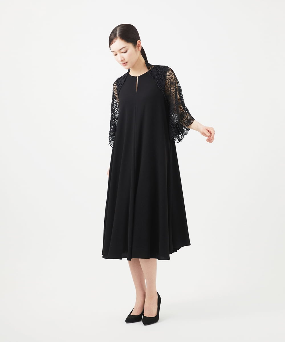 GDBHB05430 Sybilla(シビラ) サークルラメレースボレロ  ブラック