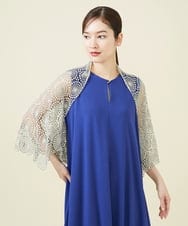 GDBHV05430 Sybilla(シビラ) サークルラメレースボレロ  ダークシルバー