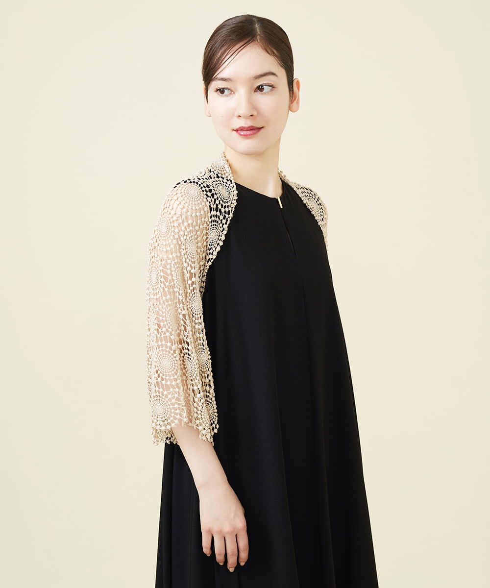 GDBHV05430 Sybilla(シビラ) サークルラメレースボレロ  ゴールド