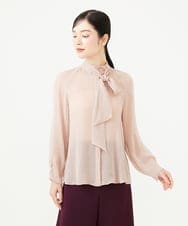 GDBJE82330 Sybilla(シビラ) シアーボウタイブラウス ペールピンク