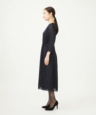 GDEAD40630 Sybilla(シビラ) サテンオパールプリントドレス ブラック系