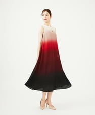 GDEAD80600 Sybilla(シビラ) グラデーションサーキュラードレス レッド系