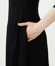 GDEAG22420 Sybilla(シビラ) タックデザインドレス ブラック