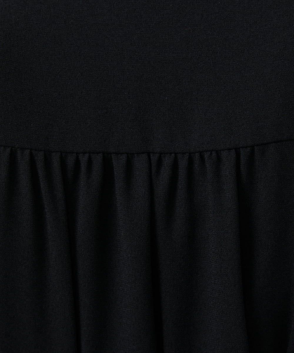 GDEAG22420 Sybilla(シビラ) タックデザインドレス ブラック