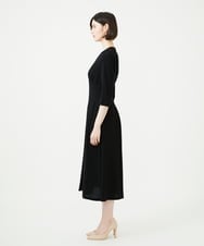 GDEAG22420 Sybilla(シビラ) タックデザインドレス ブラック