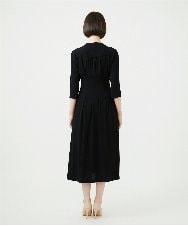 GDEAG22420 Sybilla(シビラ) タックデザインドレス ブラック