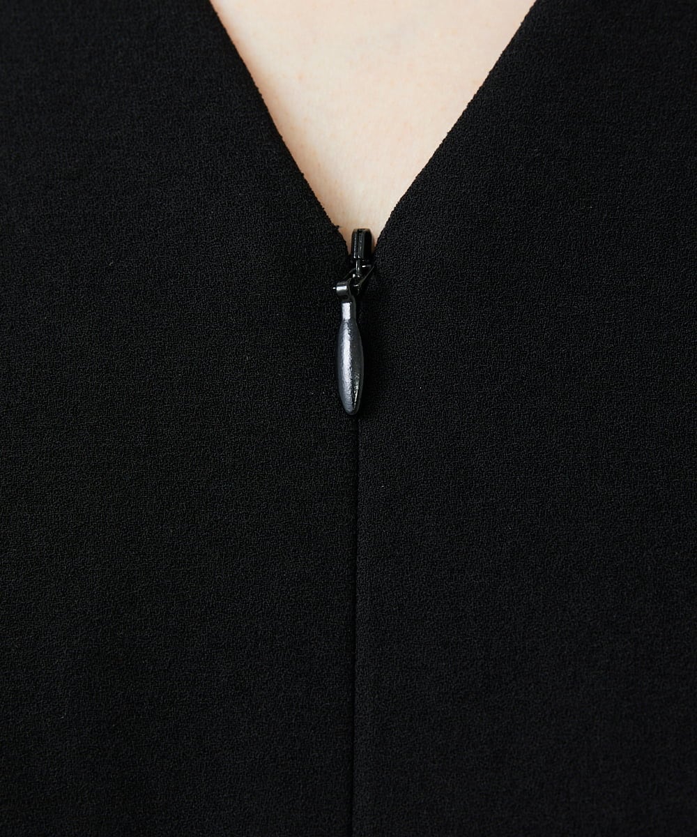 GDEAG22420 Sybilla(シビラ) タックデザインドレス ブラック