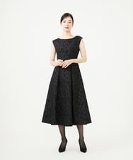 GDEAG31600 Sybilla(シビラ) フラワーフクレジャカードドレス ブラック
