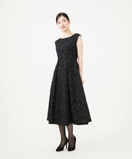 GDEAG31600 Sybilla(シビラ) フラワーフクレジャカードドレス ブラック