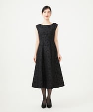 GDEAG31600 Sybilla(シビラ) フラワーフクレジャカードドレス ブラック
