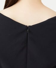GDEAG36700 Sybilla(シビラ) ワイドカラーVネックドレス ブラック