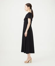 GDEAG36700 Sybilla(シビラ) ワイドカラーVネックドレス ブラック