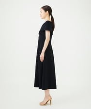GDEAG36700 Sybilla(シビラ) ワイドカラーVネックドレス ブラック
