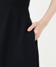 GDEAG36700 Sybilla(シビラ) ワイドカラーVネックドレス ブラック