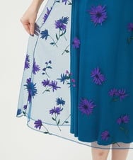 GDEAG90800 Sybilla(シビラ) マーガレット刺繍チュールドレス 【WEB限定】ブルー