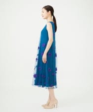 GDEAG90800 Sybilla(シビラ) 【WEB限定色あり】マーガレット刺繍チュールドレス 【WEB限定】ブルー