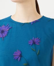 GDEAG90800 Sybilla(シビラ) マーガレット刺繍チュールドレス 【WEB限定】ブルー