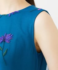GDEAG90800 Sybilla(シビラ) 【WEB限定色あり】マーガレット刺繍チュールドレス 【WEB限定】ブルー