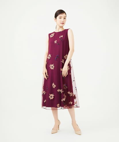 GDEAG90800 Sybilla 【WEB限定色あり】マーガレット刺繍チュールドレス