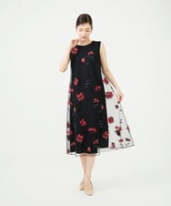 GDEAG90800 Sybilla(シビラ) 【WEB限定色あり】マーガレット刺繍チュールドレス ブラック