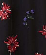 GDEAG90800 Sybilla(シビラ) マーガレット刺繍チュールドレス ブラック