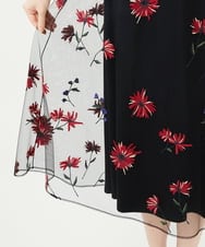 GDEAG90800 Sybilla(シビラ) 【WEB限定色あり】マーガレット刺繍チュールドレス ブラック