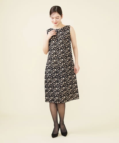 GDEAV11560 Sybilla ジオメトリックサテンオパールドレス