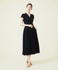 GDEAV21390 Sybilla(シビラ) タッキングデザインドレス ブラック