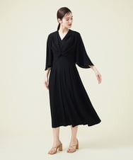 GDEAV21390 Sybilla(シビラ) タッキングデザインドレス ブラック