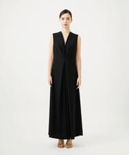 GDECD36790 Sybilla(シビラ) フロントタックジャンプスーツ（ブラック） ブラック