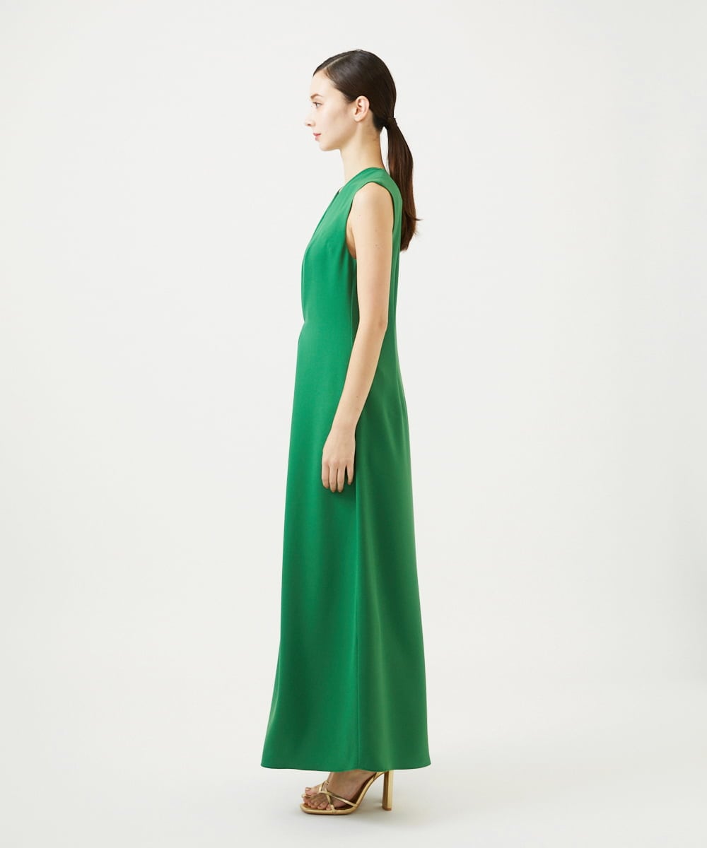 GDECD46790 Sybilla(シビラ) フロントタックジャンプスーツ（カラー） グリーン