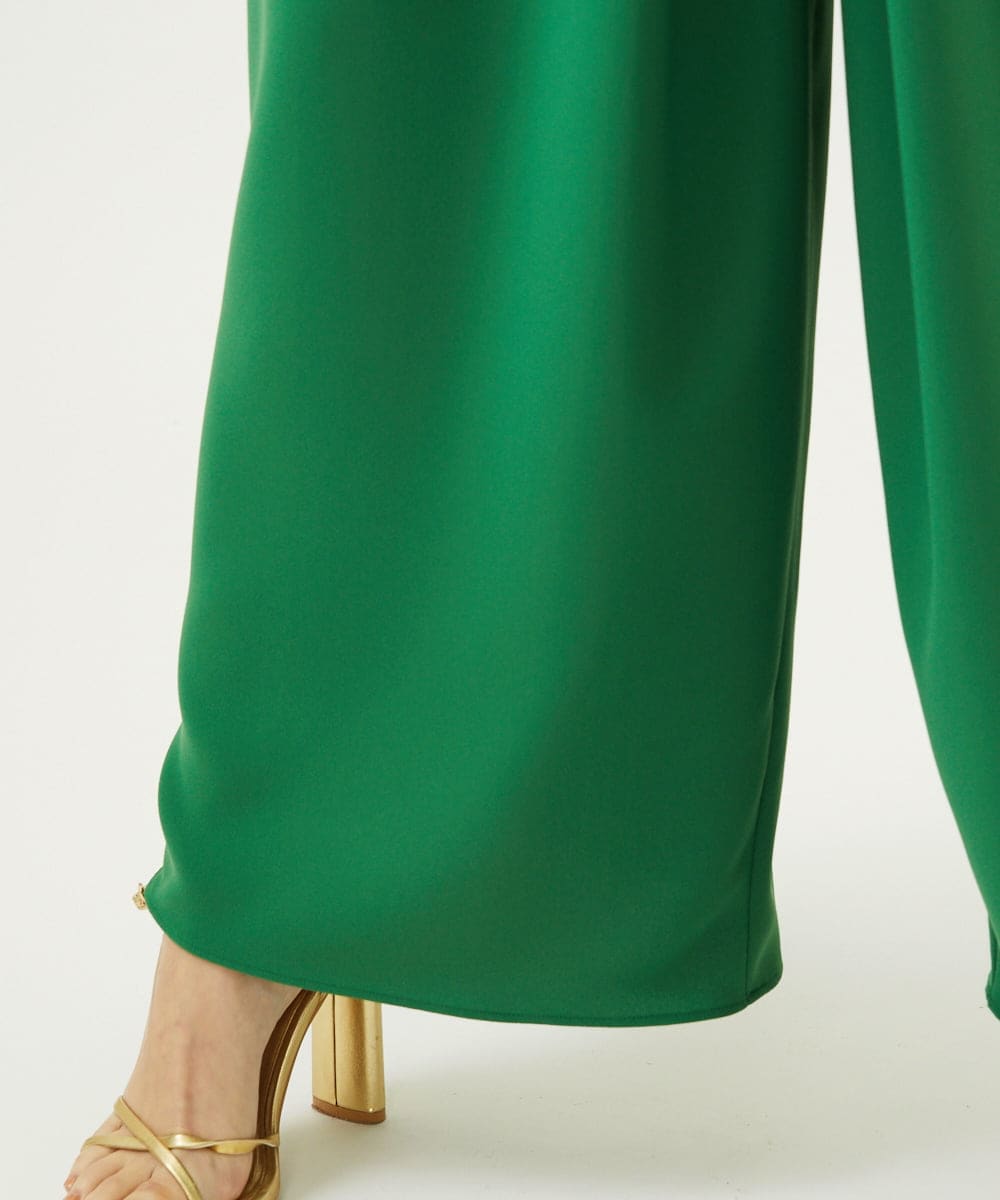 GDECD46790 Sybilla(シビラ) フロントタックジャンプスーツ（カラー） グリーン