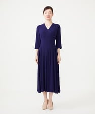GDECG22420 Sybilla(シビラ) タックデザインドレス ネイビー