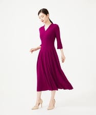 GDECG22420 Sybilla(シビラ) タックデザインドレス パープル