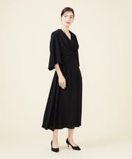 GDECV21390 Sybilla(シビラ) タッキングデザインドレス ブラック