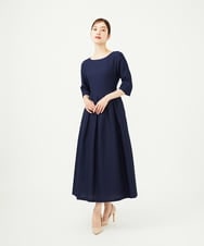 GDECV85600 Sybilla(シビラ) フクレジャカードタックフレアドレス ネイビー