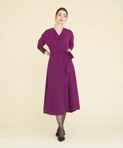 GDEEP09590 Sybilla カシュクールストレッチドレス