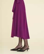 GDEEP09590 Sybilla(シビラ) カシュクールストレッチドレス パープル