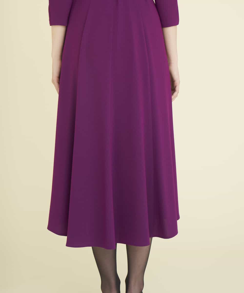 GDEEP09590 Sybilla(シビラ) カシュクールストレッチドレス パープル