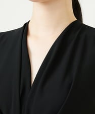 GDEGD36790 Sybilla(シビラ) フロントタックジャンプスーツ（ブラック） ブラック